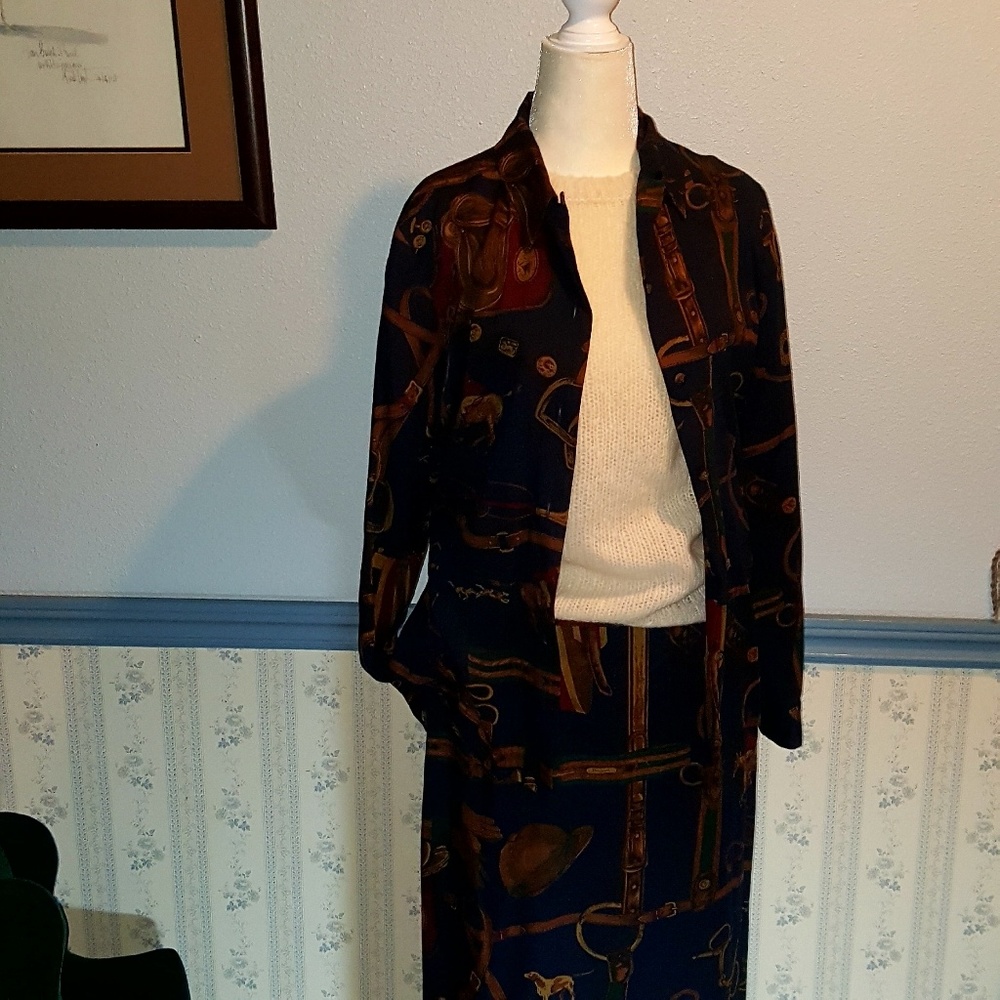 PENDLETON Equestrian Shirt and Skirt Size 10